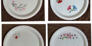 Plastic Patti Printed Buffet Set