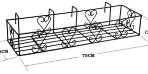 Metal Railing Hanger Planter Stand