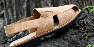 Men Tan Brown Leather Comfort Casual Sandal