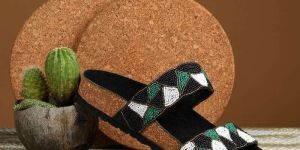 Multi Color Women Slip on Flat Sandals