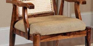 Solid Wood Cane Knitted Chairs