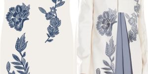 Mens Floral Printed Sherwani Fabric