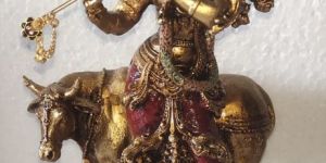 Brass Krishna Statue