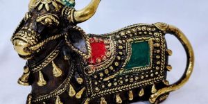 Brass Nandi Statues
