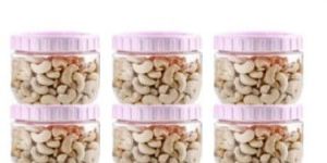 Round Inter Lock Jar Set of 6 Pcs