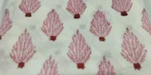 Cotton Leaf Hand Block Printed Fabric