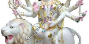 Marble Durga Mata Statue