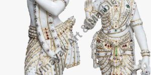 Marble Radha Krishna Statue