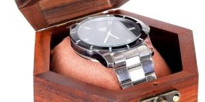 Brown Wooden Watch Box