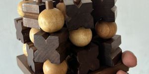 3d Wooden Tic Tac Game