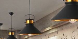 LED MODERN BLACK METAL LAMP