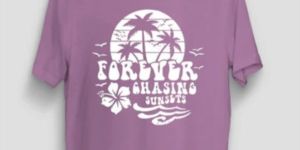 Forever Chasing Sunset Mauve Classic Fit T-Shirt