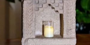 Beautifully Carved Stone Alcoves Statue For Decoration