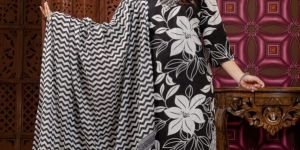 Cotton Printed Ladies 3 Piece Suit