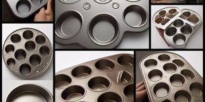 Black Carbon Steel Muffin Tray