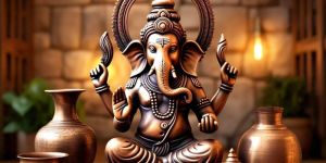Ganesha Copper Statue