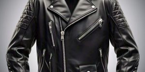 Mens Black Leather Jacket