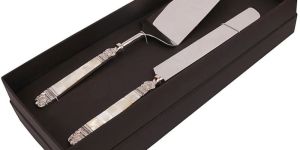 Silver Plated Cake Server Set Elegant Dessert Serving Cutlery