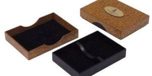 Rectangular Wooden Card Box