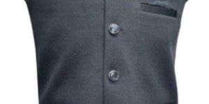 Men Black Twill Waist Coat