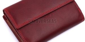 Bi Fold Ladies Brown Leather Wallet