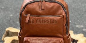 Leather Brown Fancy Backpack Bag