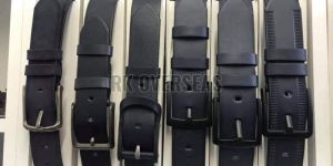 Mens Black Leather Belt