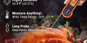 Digital Waterproof Foldable Food Thermometer