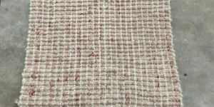 Hand Knotted White Cotton Handloom Rugs