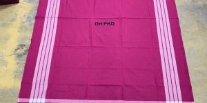 Single Colour White Dobby Border Bed Sheet