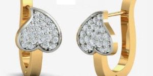 Inverted Heart Hoop Earrings