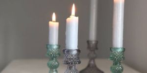 Black & Green Solid Candle Holder
