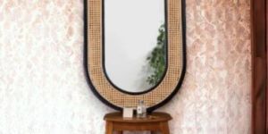 NISMAAYA BUDDHA RATTAN MIRROR