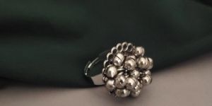 Stylish Oxidised Ghungroo Ring For Women