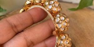 Luxe Kundan Polki Kada Openable