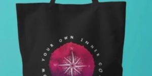 Black Cotton Tote Bag