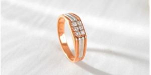 Multi Diamond Mens Engagement Ring