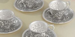 Premium Silver Cup Set