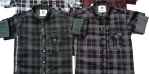 Boys Cotton Check Shirt