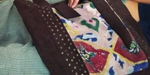 Mosaic Brown Portrait Tote Bag