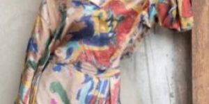 Women Mosaic Kaftan Top & Dhoti Skirt