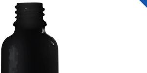 100 Ml Black Matt Glass Bottle With 18mm Neck