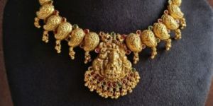 Antique Golden Party Wear Necklace Set For Women