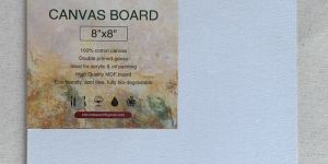 8x8 Inch White Canvas Board