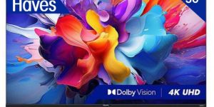 Haves 50 Inch 4k UHD Smart Android Frameless LED TV