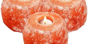 Himalayan Rock Salt T Light Candle Holder