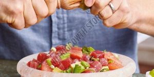 Himalayan Light Pink Stone Salt Bowl
