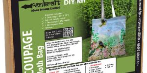 cloth bag diy decoupage art