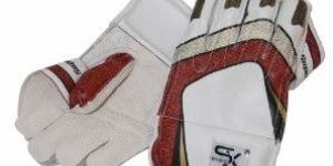 SX RED & WHITE Wicket Keeping Gloves