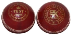 SX TEST SPECIAL RED Leather Cricket Balls